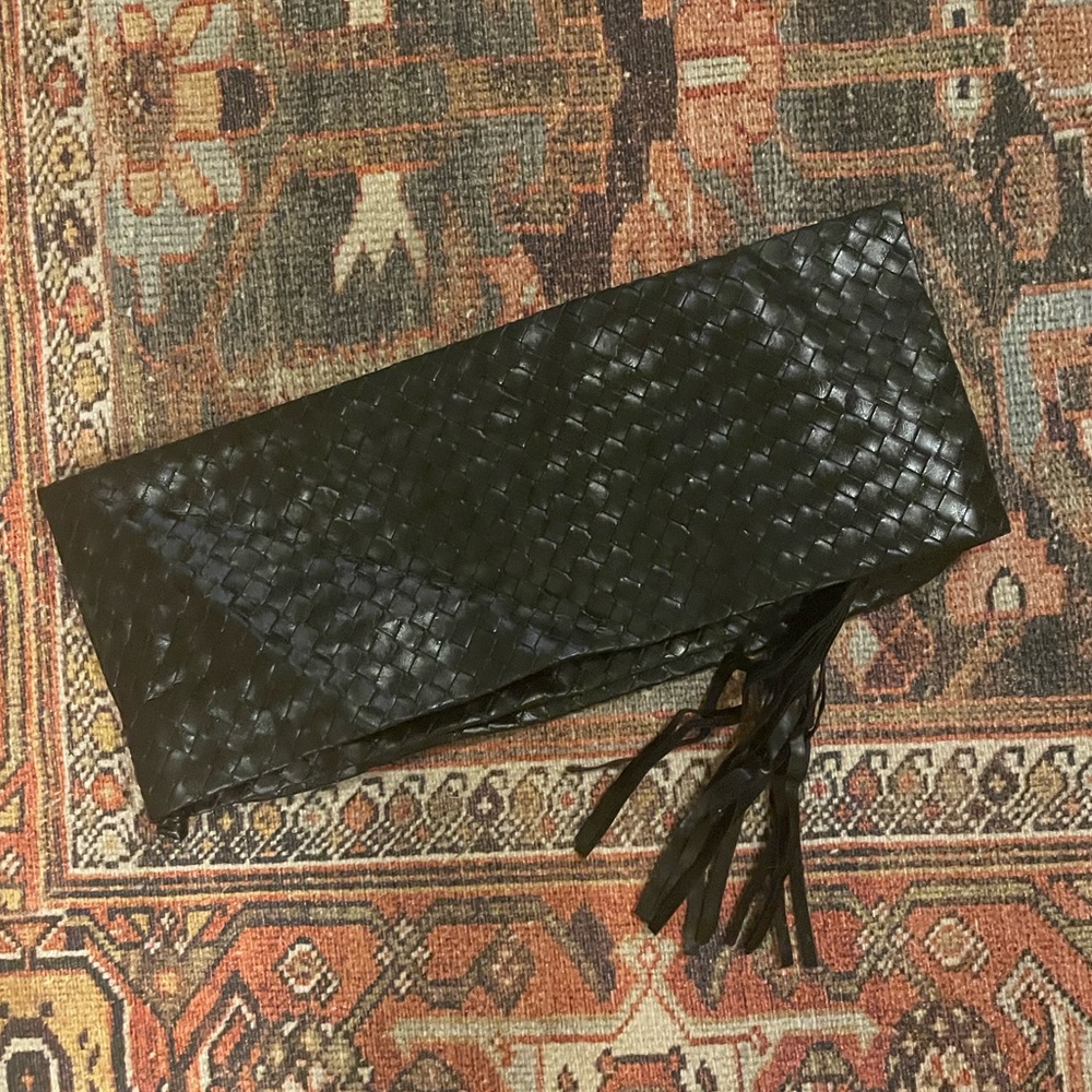 Vegan leather clutch